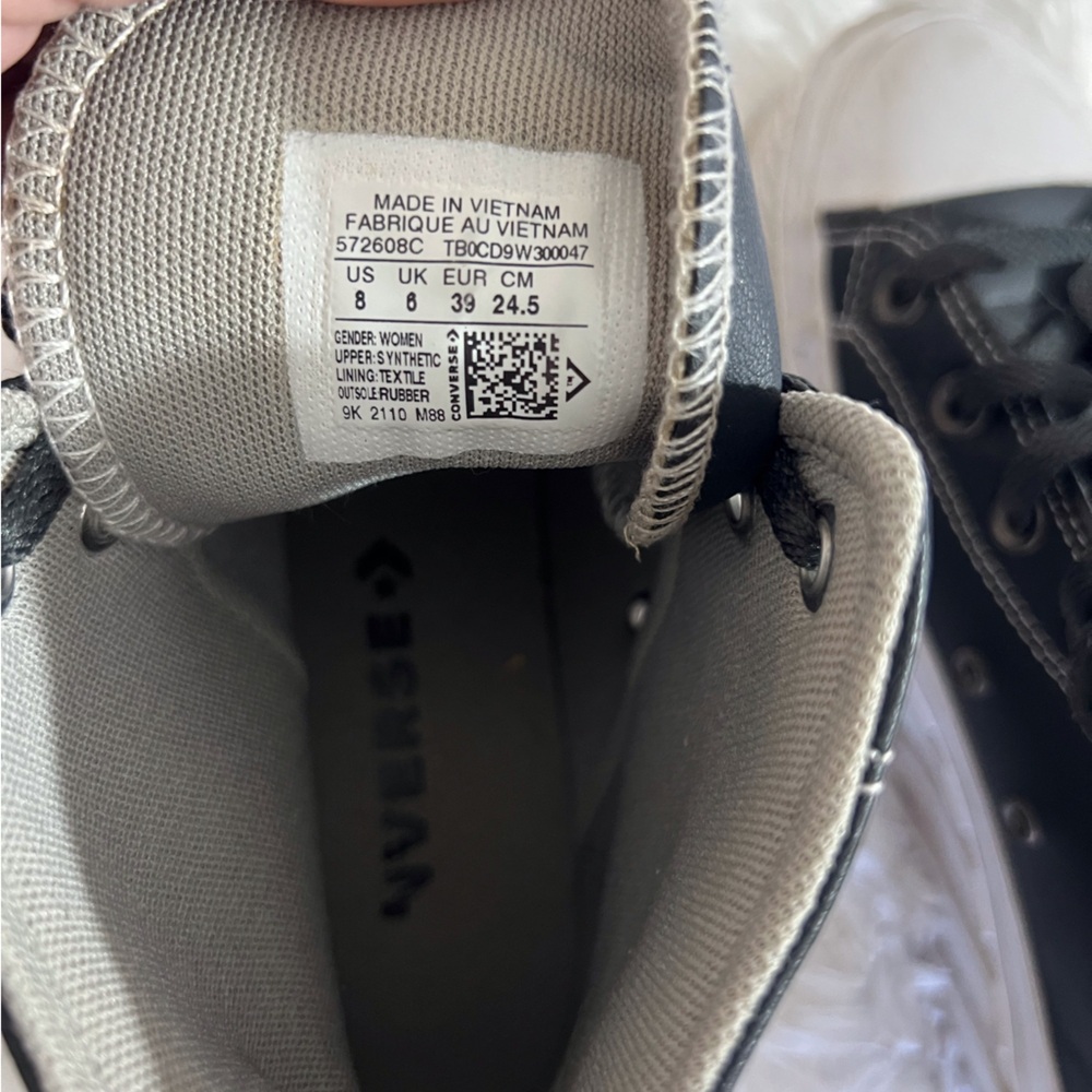 Chuck Taylor All Star Lift 2X Platform Matte Metallic Sneakers - Picture 12 of 13